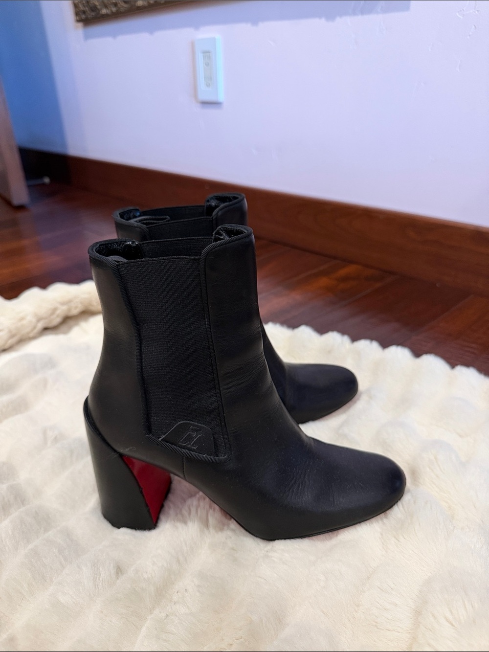 Christian Louboutin Black Booties